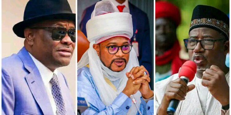 Rikicin PDP Ya Girmama: Tsagin Wike Ya Kori Gwamnonin Bauchi, Zamfara da Oyo Tare da Sabon Shugaban Jam’iyya