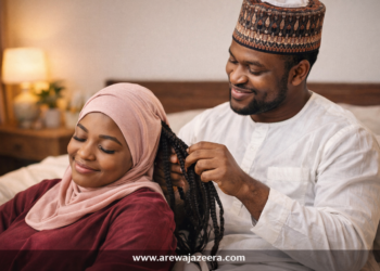 Yadda Ake Wasa Da Gashin Mata Lokacin Saduwa