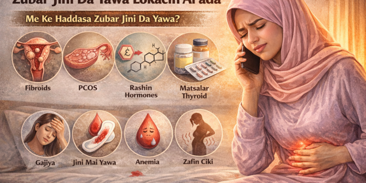 Abubuwan Da Suke Kawowa Mace Zubar Jini Da Yawa Lokacin Al’ada