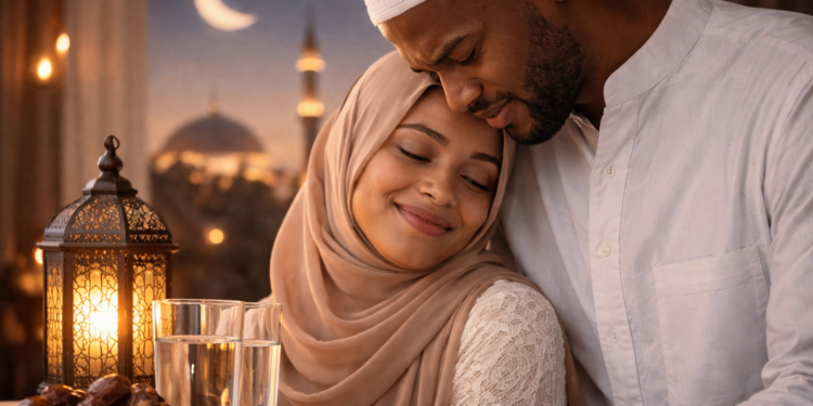 Hukuncin Azumin Mijin Da Ya Yi Kiss Ga Matar Shi Cikin Azumi Kuma Maziyi Ya Fita