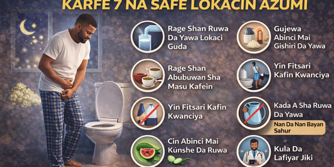 Hanyoyin Rage Yawan Fitsarin Karfe 7 Na Safe Lokacin Azumi